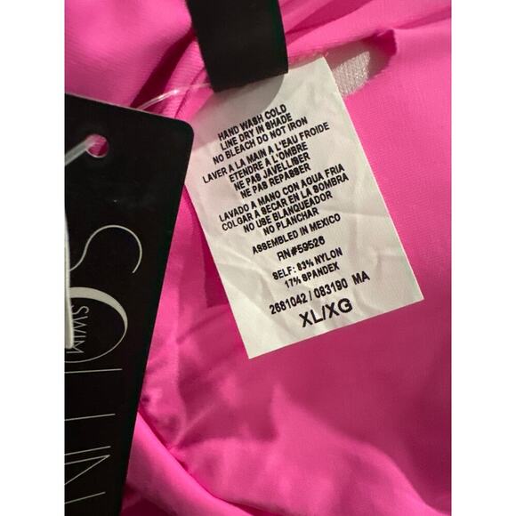 Soluna Swim Standard Buckle Up One Piece Bandeau Swimsuit Size XL - Picture 6 of 11